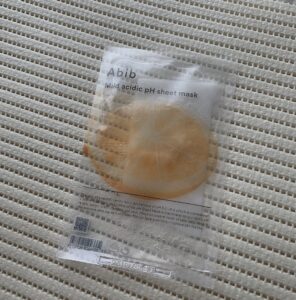 【Abib(アビブ)】マイルドアシディックphシートマスク柚子の使用レビュー!